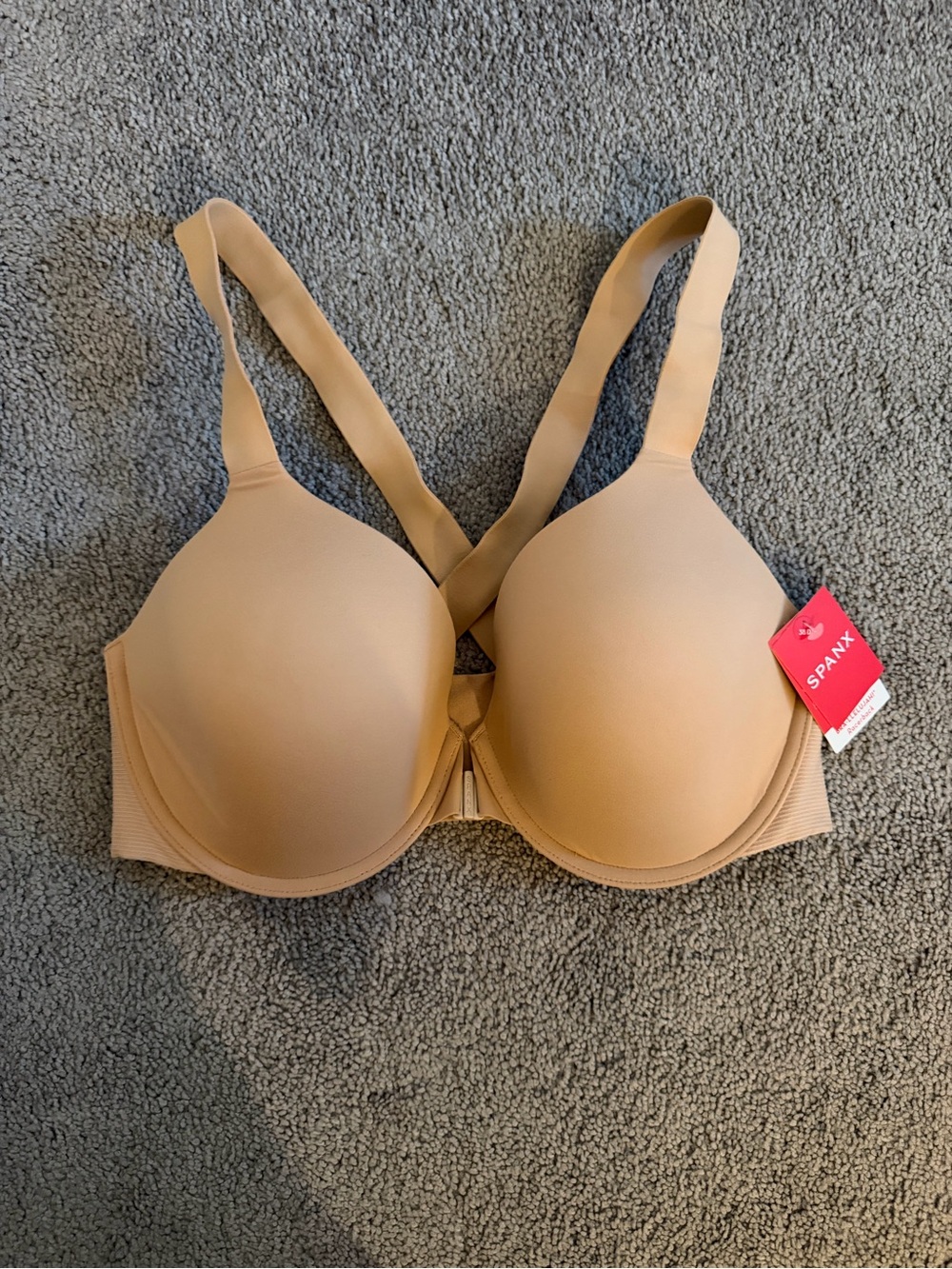 SPANX Beige Racerback Bra with Underwire Support